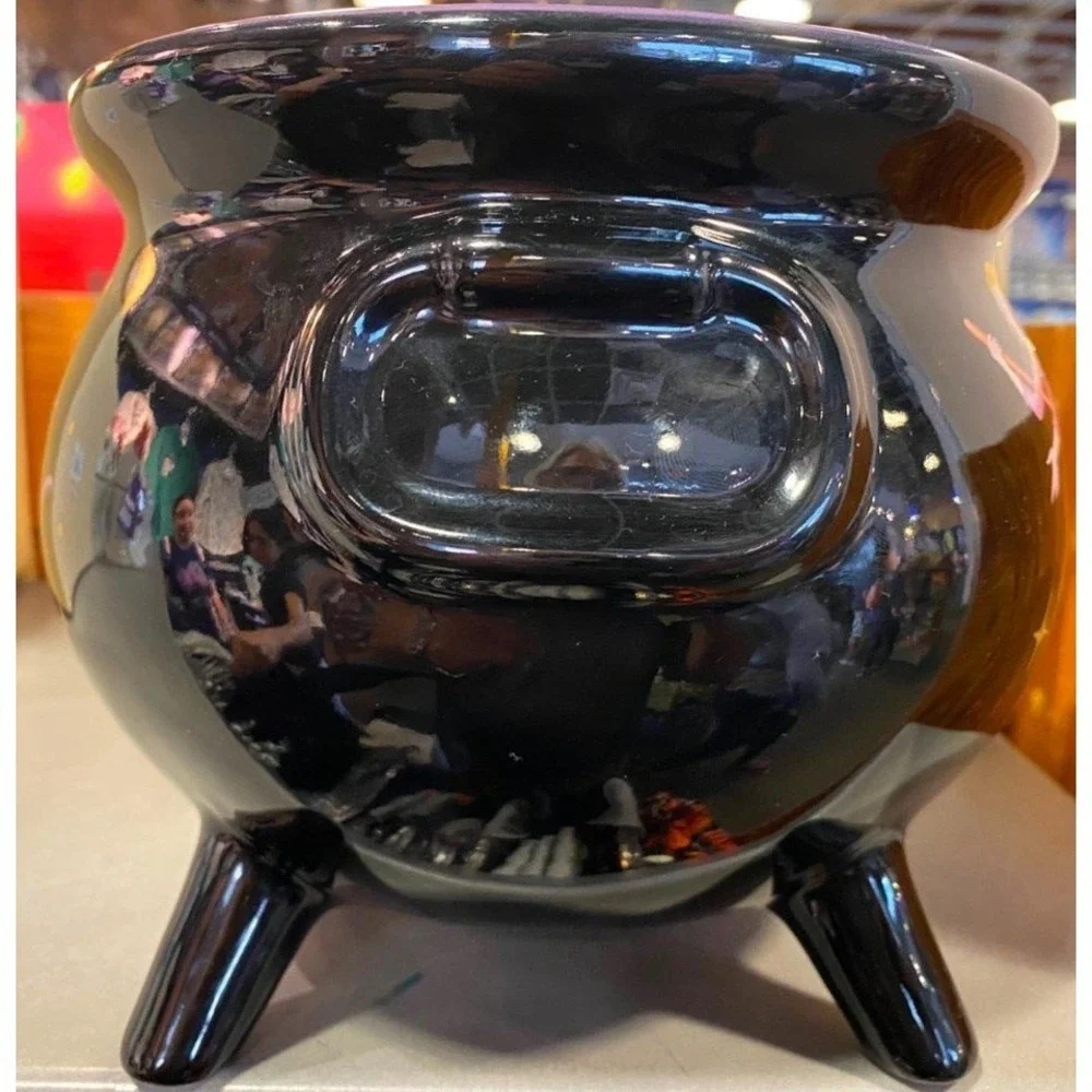Disney Hocus Pocus Sanderson Sisters Cauldron Bowl Black Stoneware 81oz Hallowee